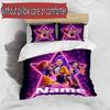 Set copripiumino 3 pezzi (1*Copripiumino + 2*Federe, Senza Nucleo), Set Biancheria da Letto Personalizzato con Nome KPop Cacciatori di Demoni, Decorazione Camera da Letto Casa Regalo