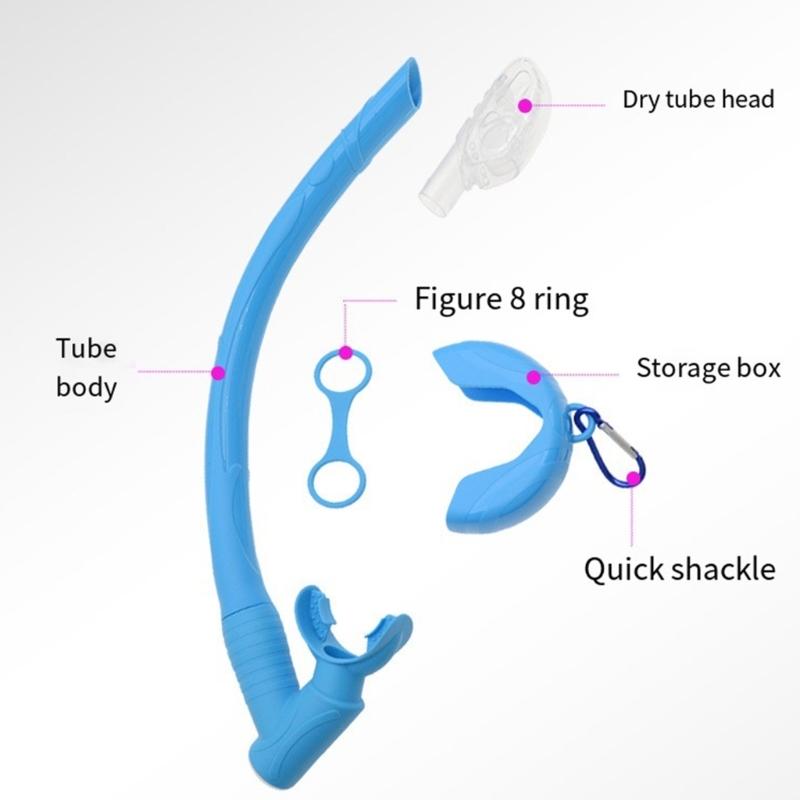 Flexible Rolls Up Snorkel Silicone Folding Snorkel with Compacts Storage Case Freediving & Snorkeling Snorkel Easy Use
