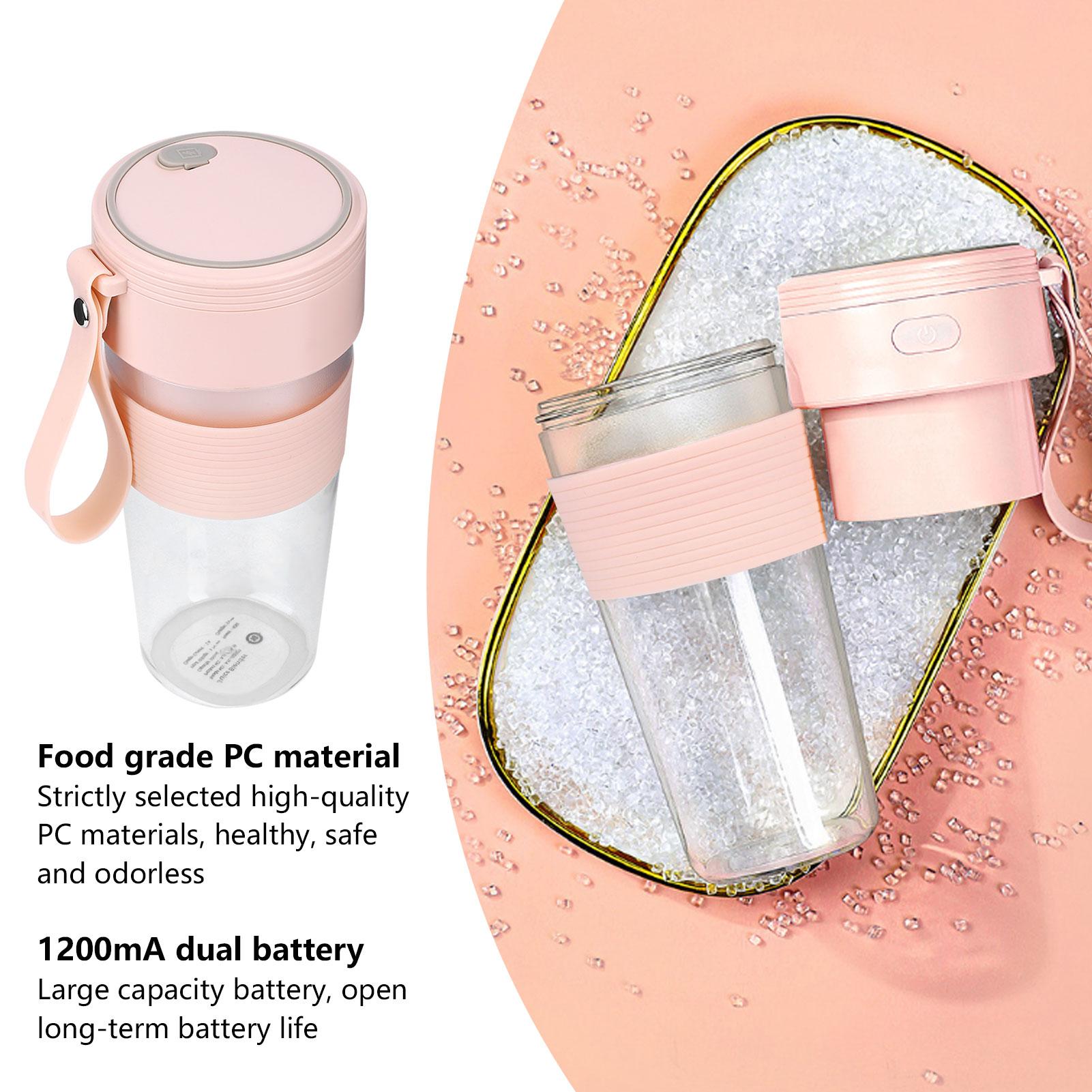 

300ml Portable USB Rechargeable r Fruit Extractor Blender for Travel Outdoors