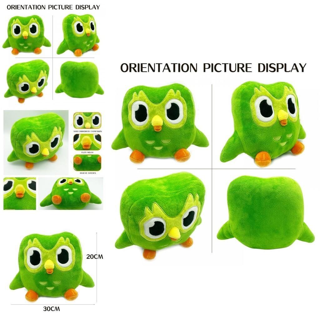 Duolingo 10 Year Anniversary Green Owl Gift Plush Toy Kids Doll