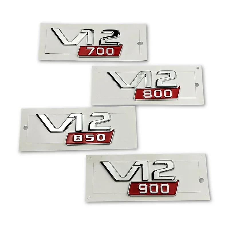 ABS Car Rear Trunk Badge Sticker Body Side Emblem for Mercedes Benz V12 700 800 850 900 W213 W210 W207 W205 CLK CLA GLC GLS ML