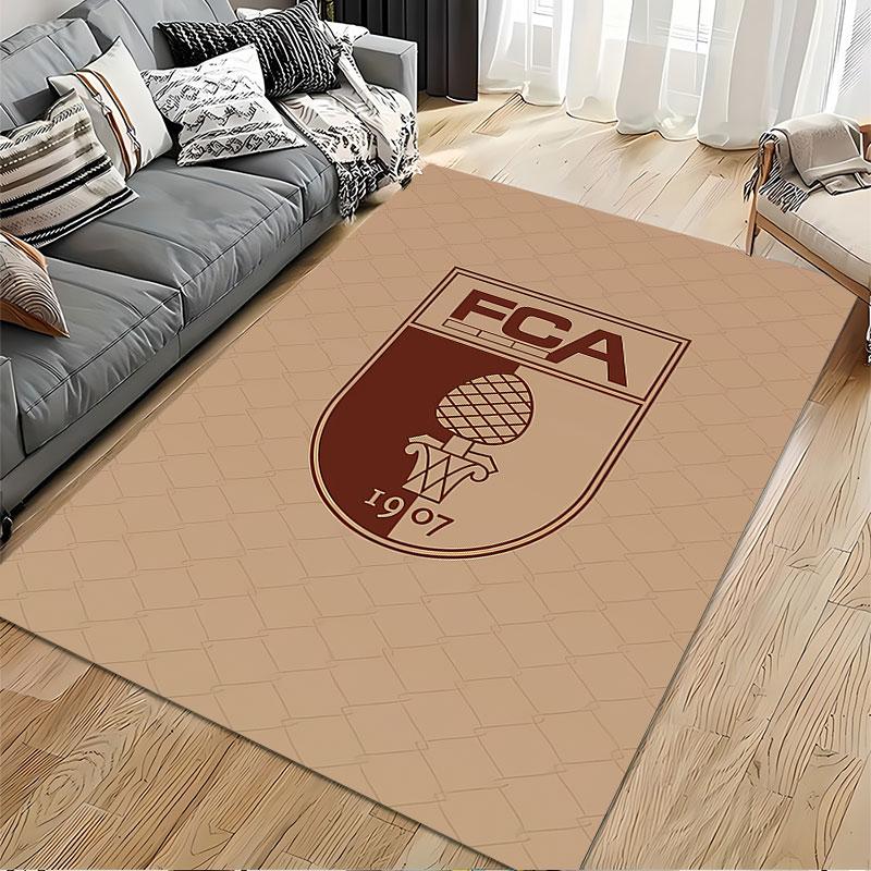 FCA Logo Brown Carpet Design Suitable As a Non-slip Mat for the Living Room or Bedroom Sofa