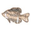 Hohle Holzfischfigur Mehrschichtige Buchsbaum-Dekorations-Hohlholzfisch-Streifen für Zuhause, Büro, Kantine, Barsch