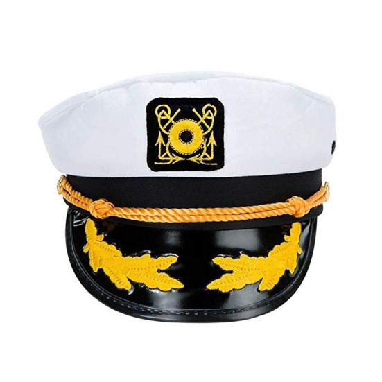 Unisex Adjustable Adult Boat Captain Navy Cap Costume Dress Party Sailor Hat