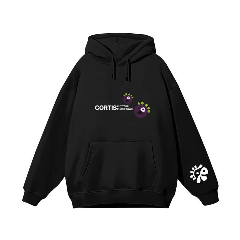 Vintage CORTIS 2026 Cartoon Monster Print Hoodie Unisex Y2K Hip Hop Oversized Pullover Sweatshirt Casual Loose Streetwear Hoodie