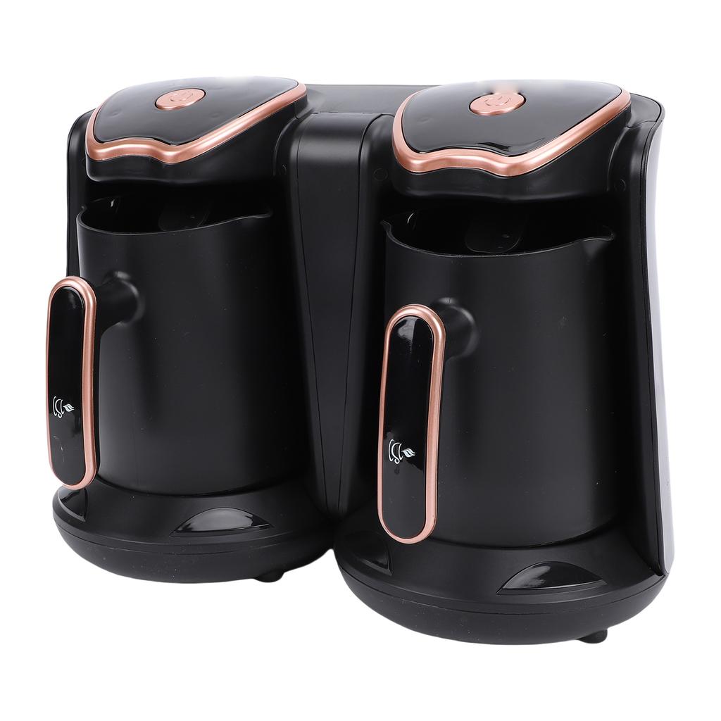Máquina cafetera de café turco Temperatura ajustable Cafetera turca eléctrica con doble cazo para preparar 800W