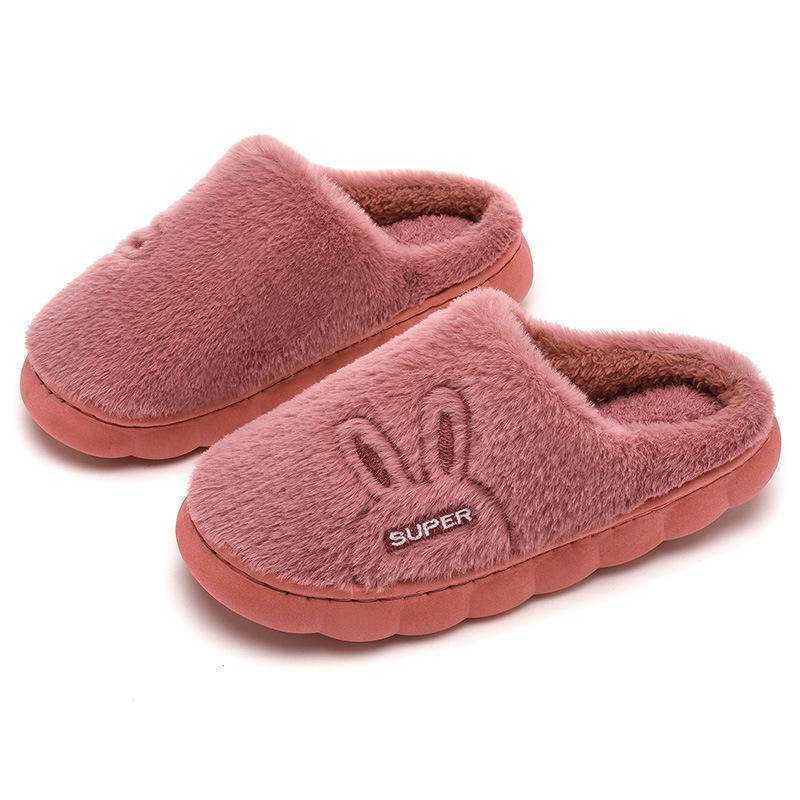 Qida Shun Baumwollpantoffeln Winter, neue Plüsch-Baumwollschuhe für drinnen und draußen, verdickte warme Paar-Baumwollmopp
