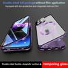 Metal Magnetic Double-Sided Buckle  Case For For Iphone 16 1 14 Plus 13 12 Pro Max 16E Lens Protection Full Cover Shockproof