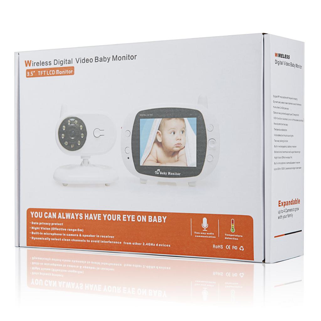 Baby monitor 3.5 inch LCD monitor video surveillance security night vision Electronic nanny security baby camera