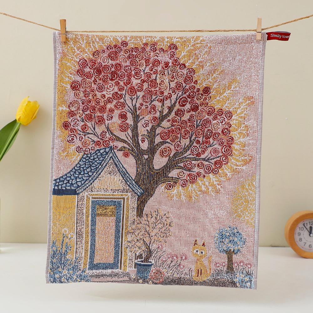 High Quality 34x40cm Large Hand Towel Quick Dry 4 Layer Cotton Gauze Kitchen Towel Decorative Tea Towel Home Restaurant