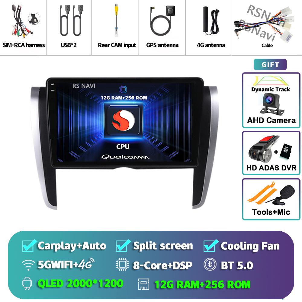 Android 14 Carplay Auto For Toyota Allion 2007 - 2020 Car Radio 4G+WIFI Player Multimedia Stereo Navigation Video GPS Head Unit