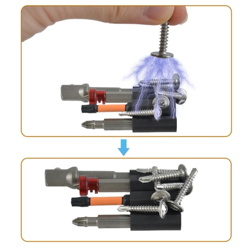 Plastic Bit Gripper Quick Change Tool Cover Tool Cover Driver Bit Black Bit Holders Mount Attachment Power Drill
