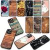 Rose Flower Marble Wood Case for Samsung Galaxy A07 A13 A12 A14 A23 A42 A50 A51 A52 A53 A70 A71 A72 A21S A04 Note 20 9 8 10