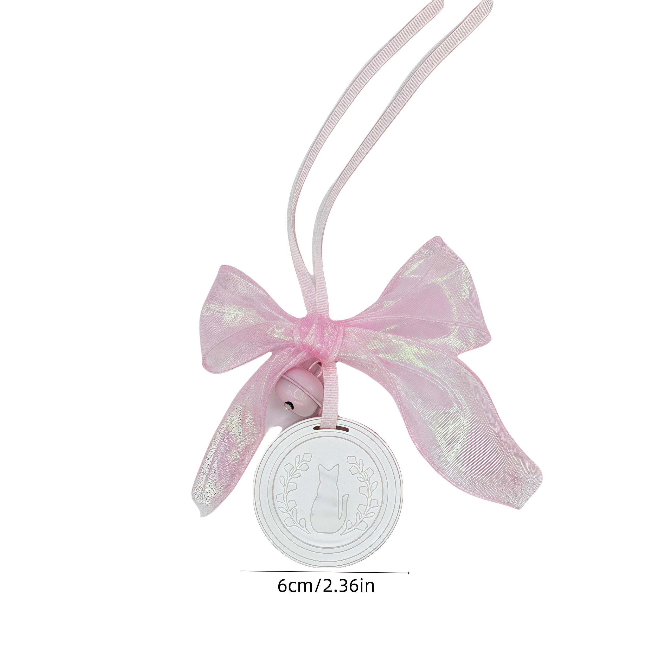 

1шт Автомобиль Милый Кот Ароматерапия Подвесное Украшение Спальня Шкаф Гипсовый Подвесной Диффузор Камень Свадебный Подарок Розовый Бант Колокольчик