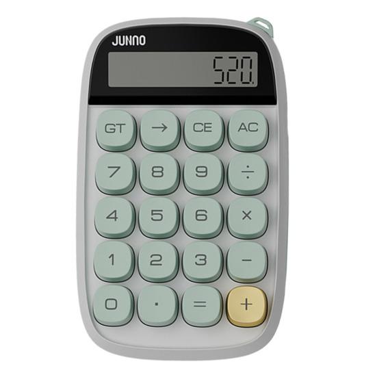 

Настольный калькулятор на батарейках, 10 цифр, квадратные кнопки, большой ЖК-дисплей, портативный студенческий финансовый калькулятор, офисные принадлежности светло-зеленый