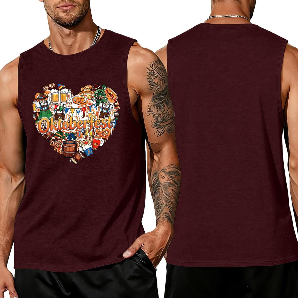 Men's Sleeveless Tank Top Summer Casual Loose Fit Muscle Shirt Lightweight Breathable Fabric Comfortable Daily Wear
