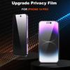 YMHML 2 Pack for iPhone 14 Pro Max Privacy Screen Protector, Upgrade Anti Spy Tempered Glass Privacy Screen for iPhone 14 Pro Max (6.7 Inch), Scratch