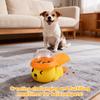 Interactive Pet Puzzle Feeder Dog and Cat Treat Dispenser Toy with Pedal and Adjustable Food Outlet Mental Stimulation Dog Toy