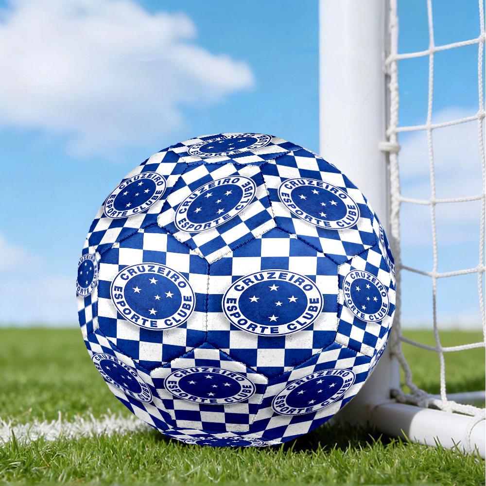 Cru-zeiro Esporte Club Crest Printed Size 5 Soccer Balls, High-Quality, Anti-Slip, Protective Football, A Unique Gift , Birthdays, Christmas Gifts
