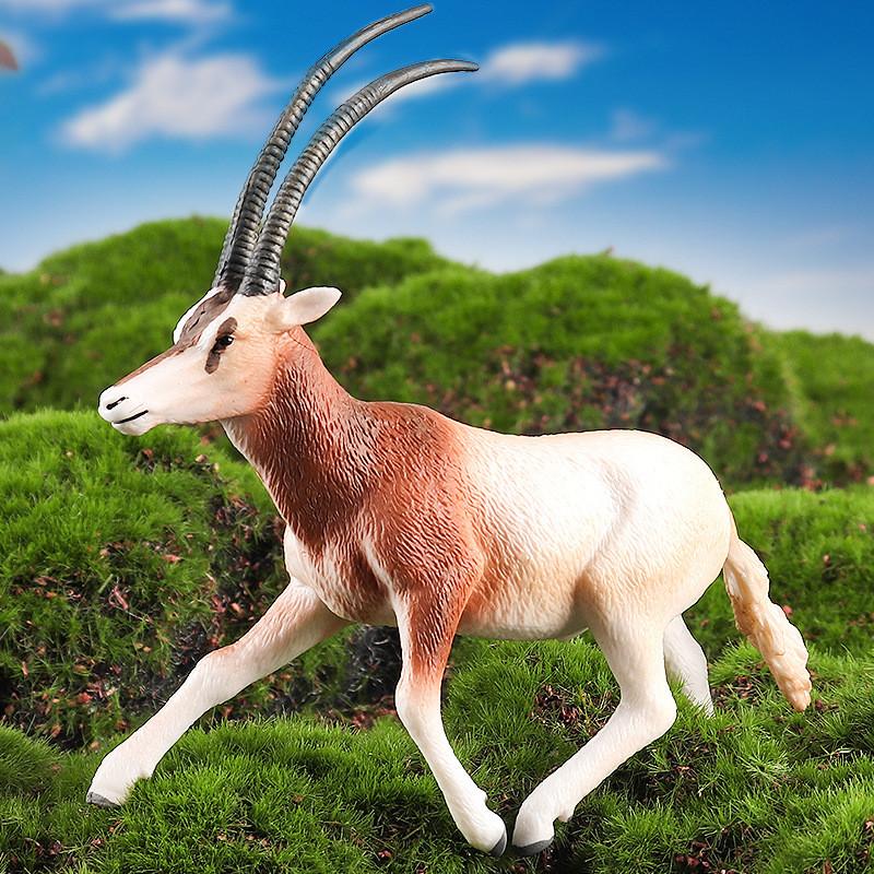 Wild Tibetan Antelope Solid Plastic Model Set For Kids Educational Play And Collecting