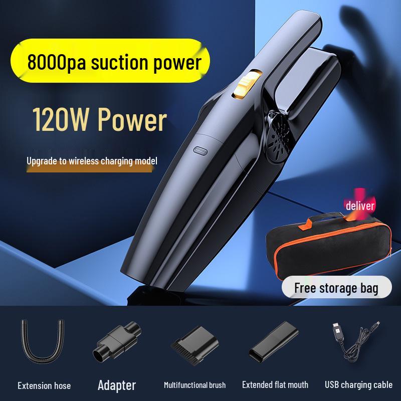 Wireless Car Vacuum Cleaner with Strong Suction - Portable Mini Handheld for Home and Car
