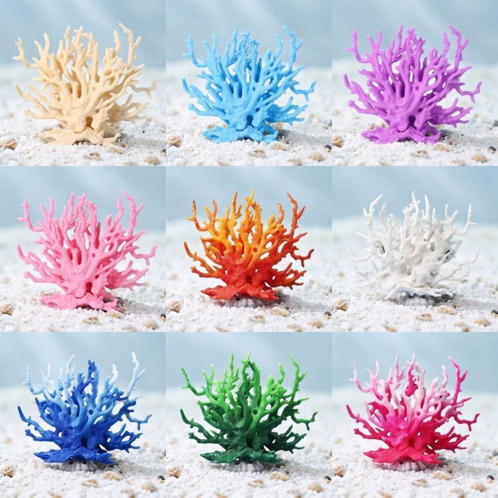 Lifelike Artificial Coral Ornament Plastic Fake Coral for Fish Tank Fish Tank Decoration Fish Tank