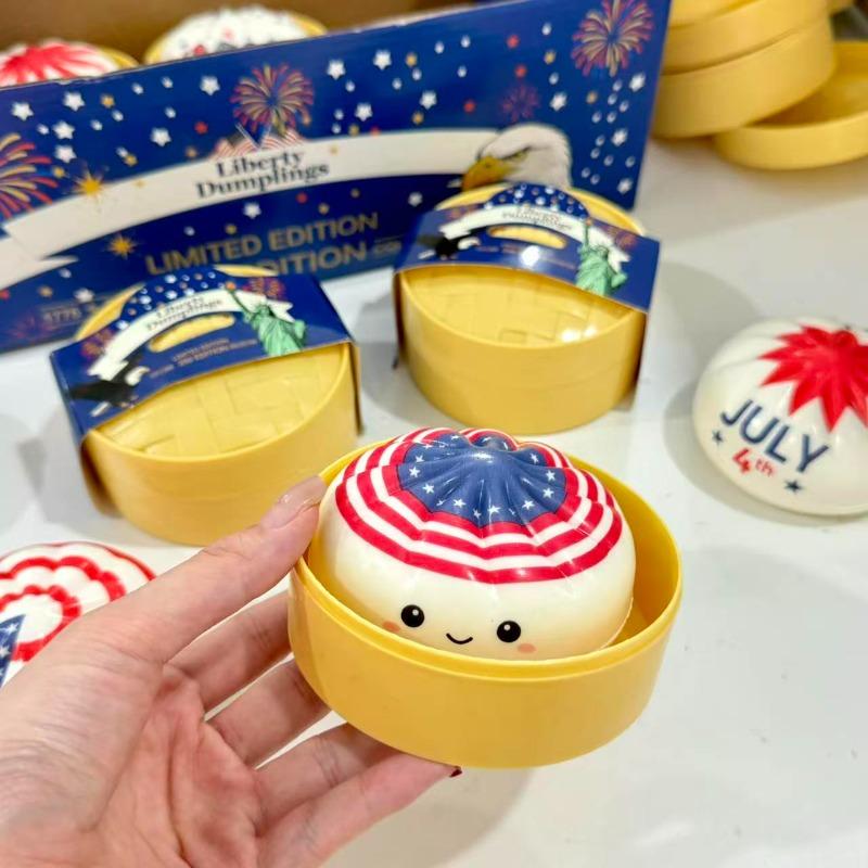 250th Anniversary Limited Edition Squishy, American Themed Bread-shaped Slow Rebound TPR Sensory Stress Relief Toy