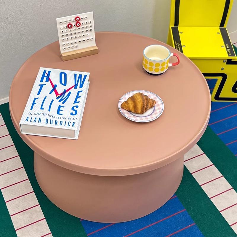 Modern Coffee Table Plastic Side Tables Minimalist Living Room Round Center Table Creative Luxury Tea Tables Home Furniture