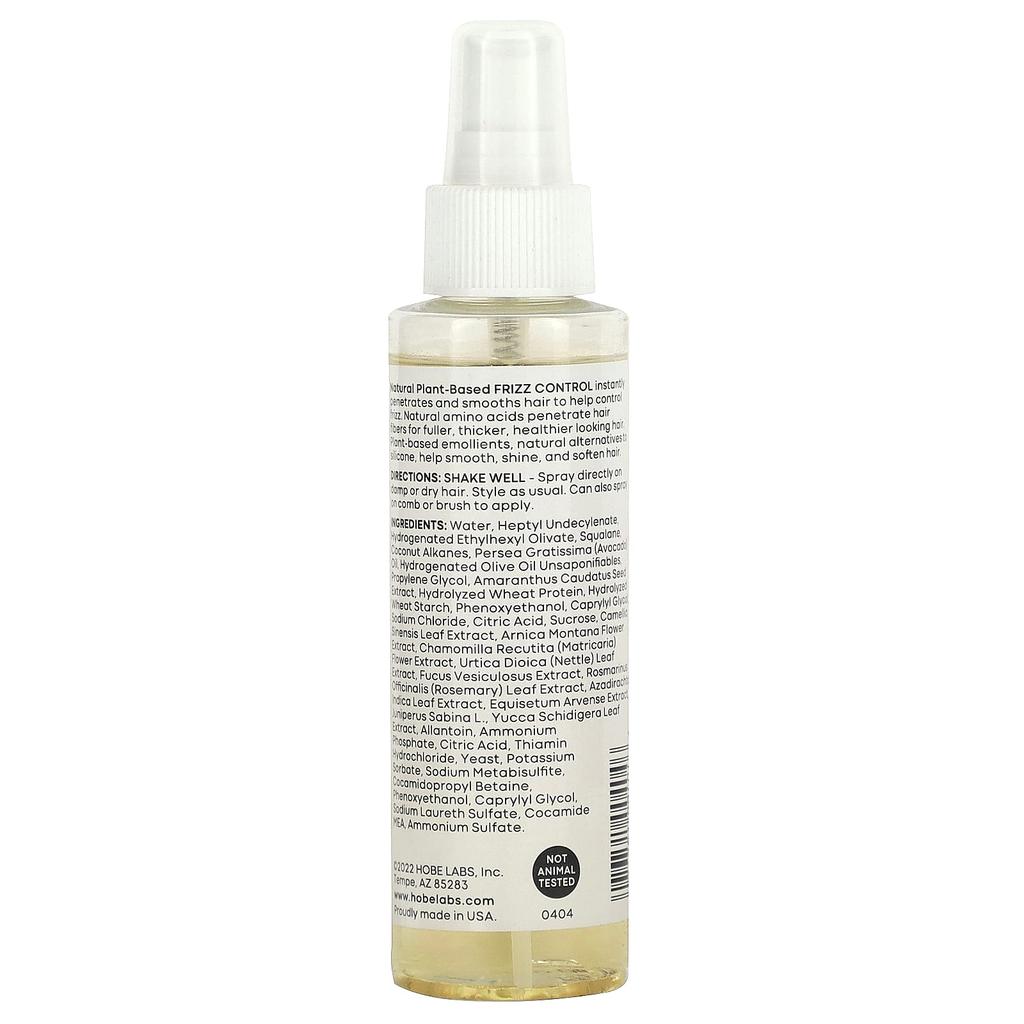 Energizer, Natural 2-Step Plant-Based Frizz Control, For Dry, Damaged and Color-Coloured Hair, 113.7 Ml (4 Fl Oz)