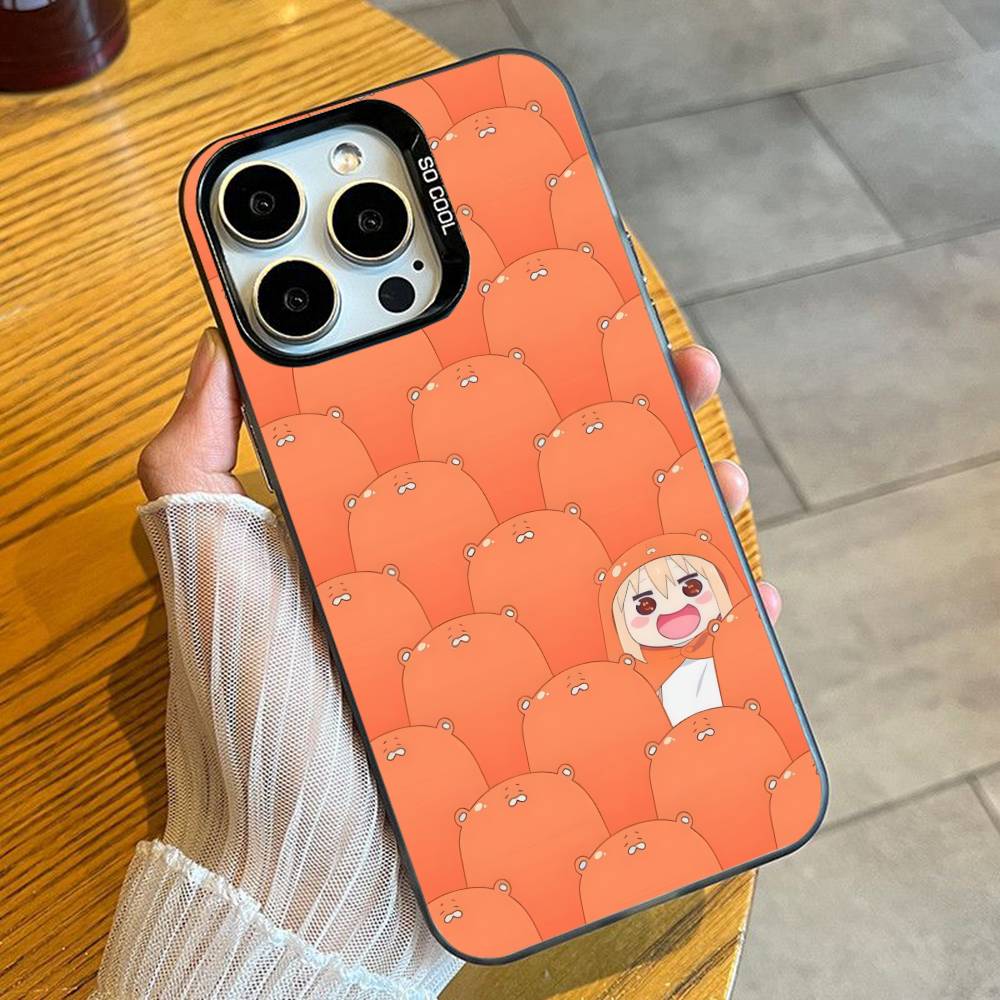 UMR Anime U-Umaru-Chan-S Phone Case For iPhone 16 17 15 14 12 13 Pro Max Black Candy Matte Shockproof Cover