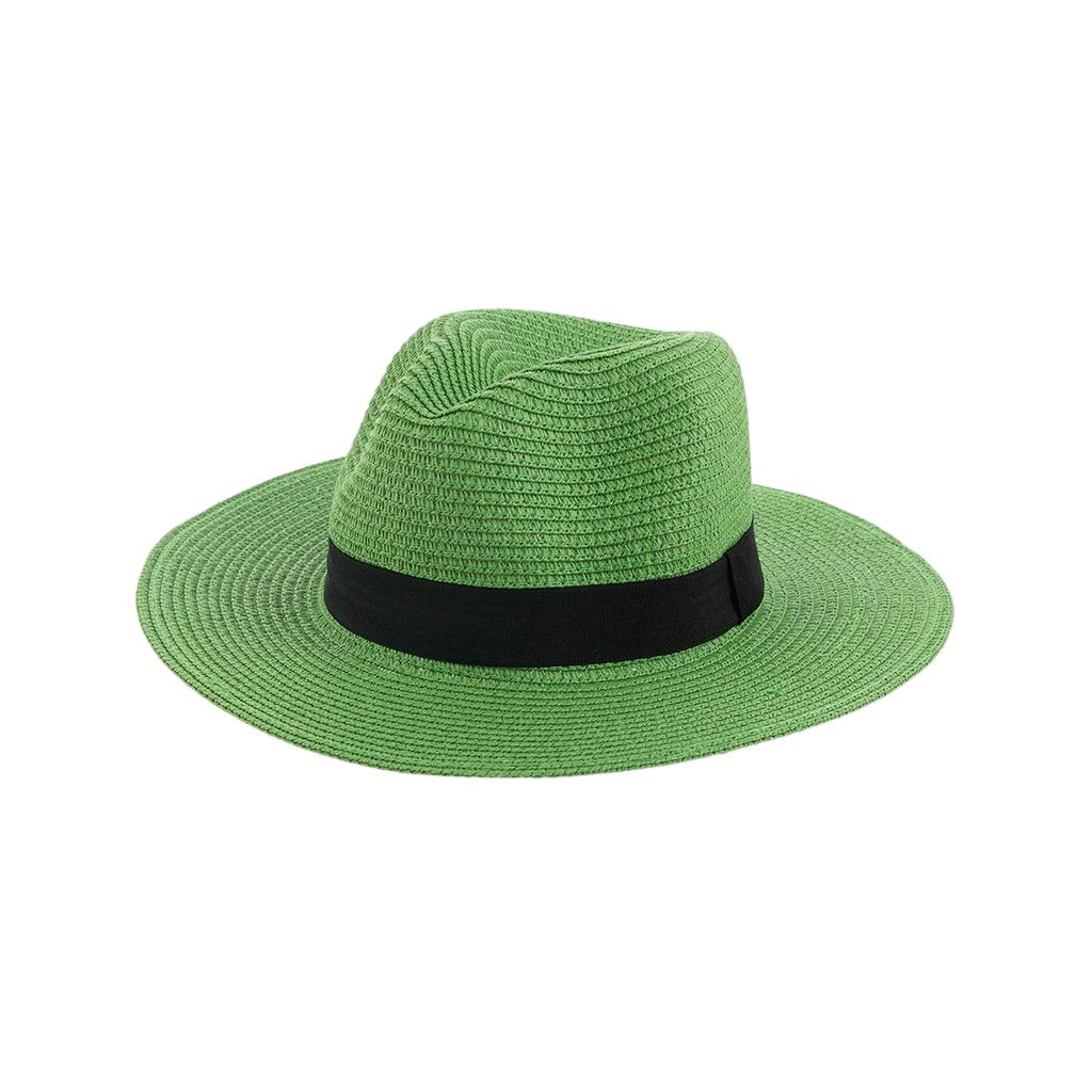 Cappello di Paglia Estivo Parasole per Uomo e Donna alla Moda Protezione Solare Paglia Panama Versatile da Esterno Spiaggia Cappello Jazz