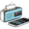 Solar Hand Crank Emergency Radio 2000/5000mAh, LED Lamp, SOS Alarm, Waterproof Power Bank for Outdoor Use