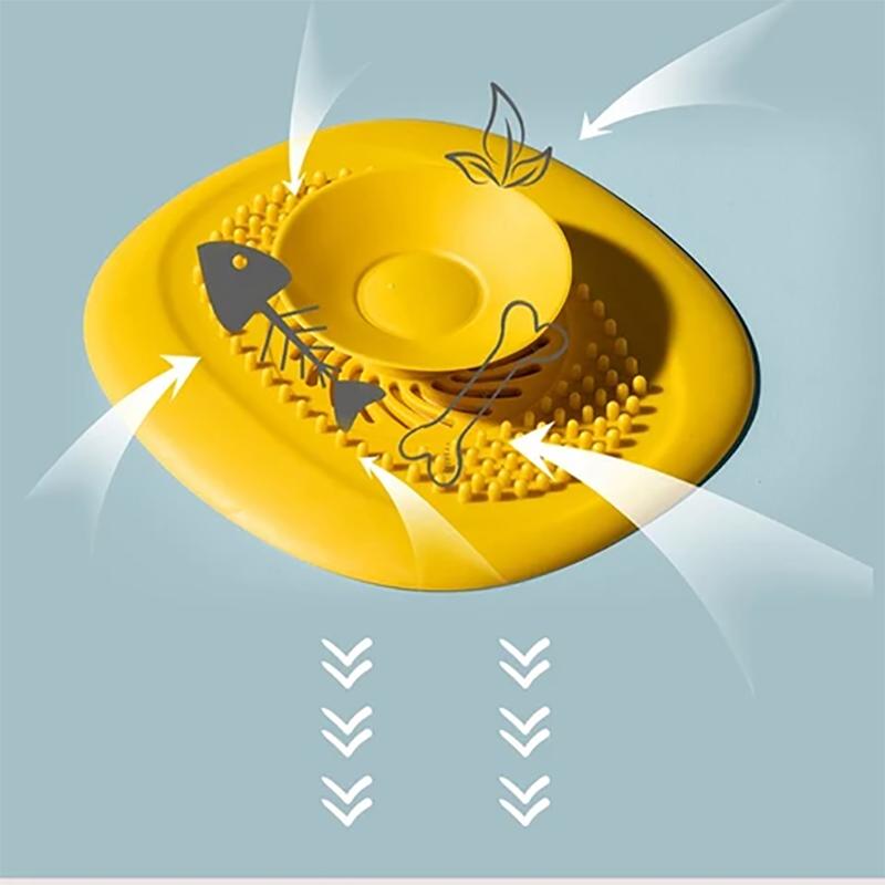 Bathroom Washbasin Drain Hair Catcher Irregular Pattern Bath Stopper Plug Sink Strainer Filter Kitchen Accessory