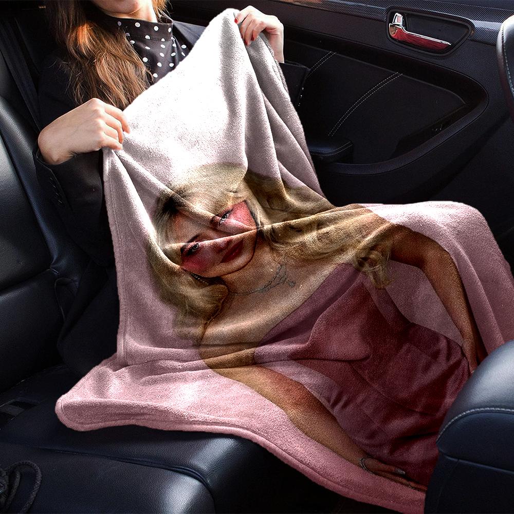 Sabrina Carpenter Blanket Soft Throw Blanket For Home Bedroom Bed Sofa Travel Office Solid Christmas Blanket