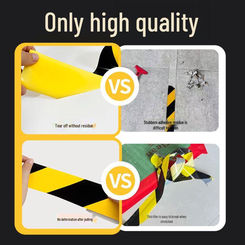 PVC Black Yellow Hazard Warning Tape