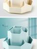 Nine-Grid Rotating Pen Holder, Upgraded Large Capacity, High-End Desktop Organizer, Multifunctional Luxury Storage Box