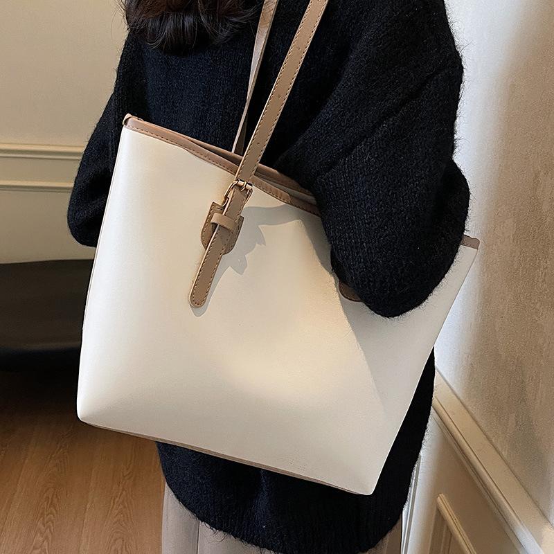 Dámská kabelka s velkou kapacitou Nový styl Studentská třídní taška přes rameno pro ženy Dámská ruční nákupní taška pro ženy