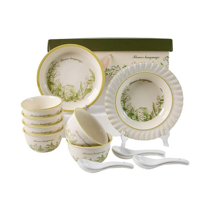 Huaqingge Ландыш Нордический Керамический Посуда Подарочный Набор
