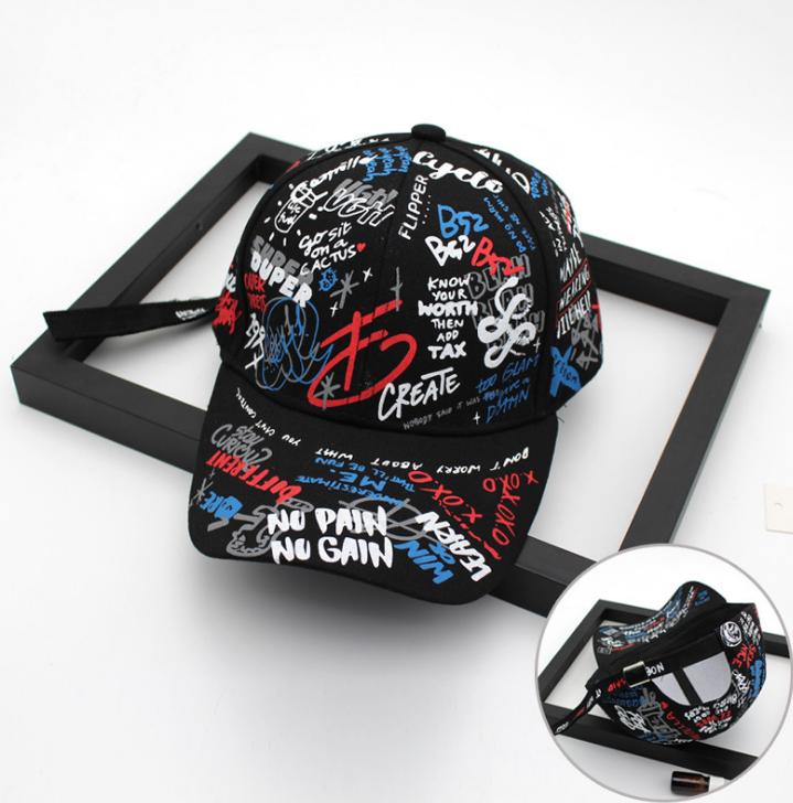 Dad Hat Creative Piercing Ring Baseball Cap Punk Hip Hop Caps Cotton Adult Casual Solid Adjustable Unisex Caps