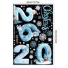 2026 Merry Christmas Window Removable Waterproof PVC Winter Christmas Happy New Year Static Glass Sticker Holiday Party Decor