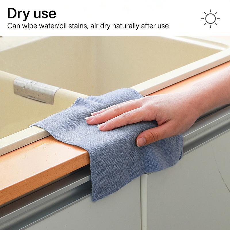 25cm×25cm Lappen Mikrofaserhandtücher Rolle/Ölabweisende Spülschwämme/Spültuch Handtuch/Küchenlappen Handtuch/Küchenreinigung Spültuch