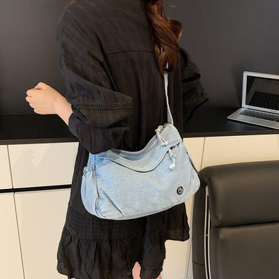 Denim Bag Women's Crossbody Bag Large Capacity Commuter Shoulder Bag