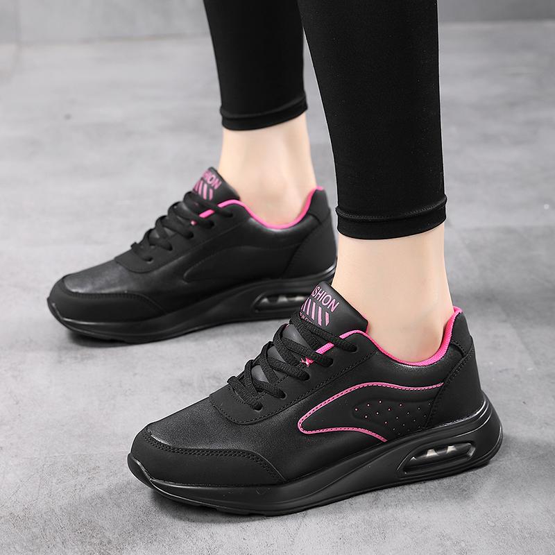35-42 Women's Plus Size Lightweight and Fashionable Air Cushioned Sole Height Increasing Casual Shoes Sports Women's Shoes