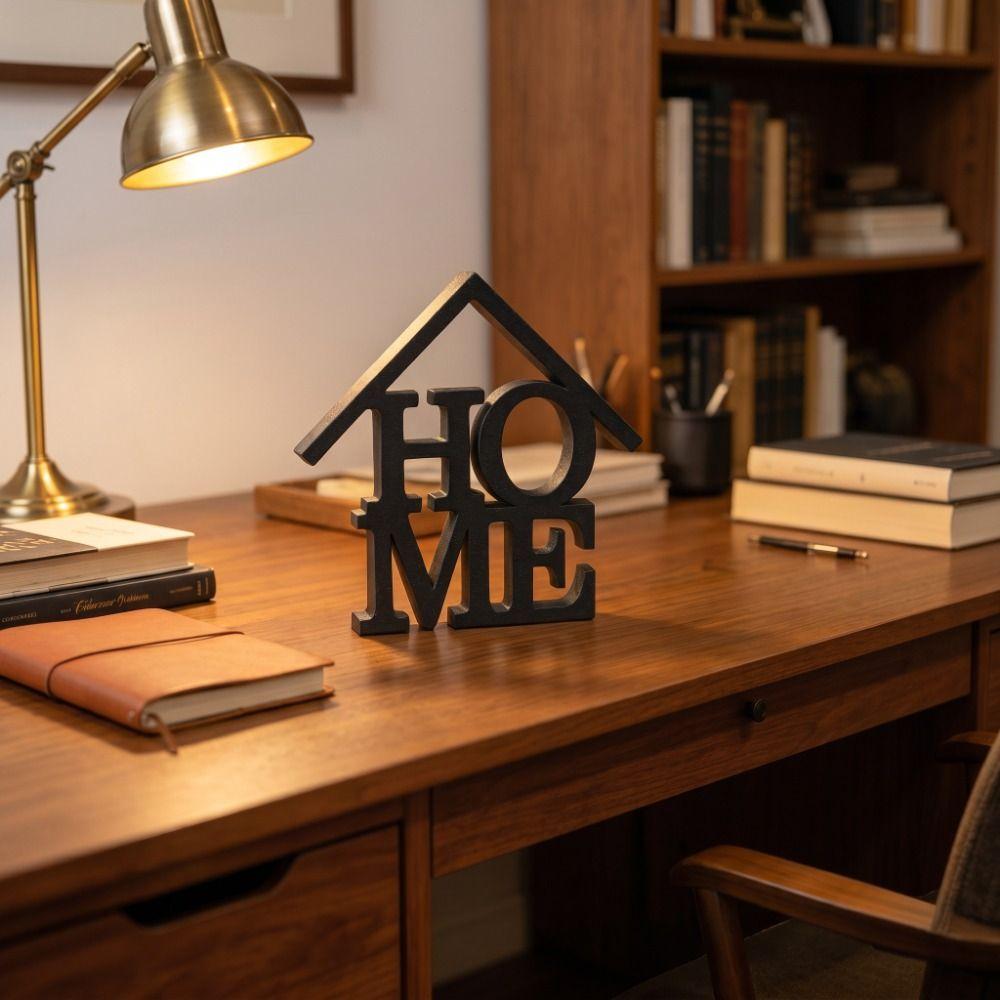 House-Shaped Housewarming Gift Geometric Letter Desktop Decoration Home Decor  Housewarming