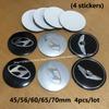 4pcs 56/60/65/70mm Wheel Center HubCap Stickers For Hyundai Tucson Genesis Elantra Verna Sonata Palisade Bayon Inster I30 I20