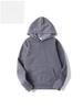 Unisex Solid Color 220g Fabric Hooded Sweatshirt - European Size, Loose Fit, Trendy Casual Hoodie.