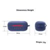 For TOZO NC9 Case Bluetooth-compatible Earphones Soft Silicone Cover with Anti-Lost Buckle