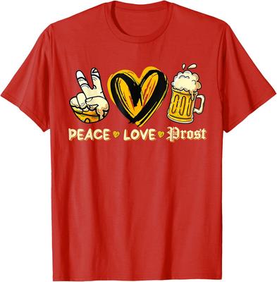 Cute Oktoberfest Costume Peace Love Prost Oktoberfest Unisex T-Shirt