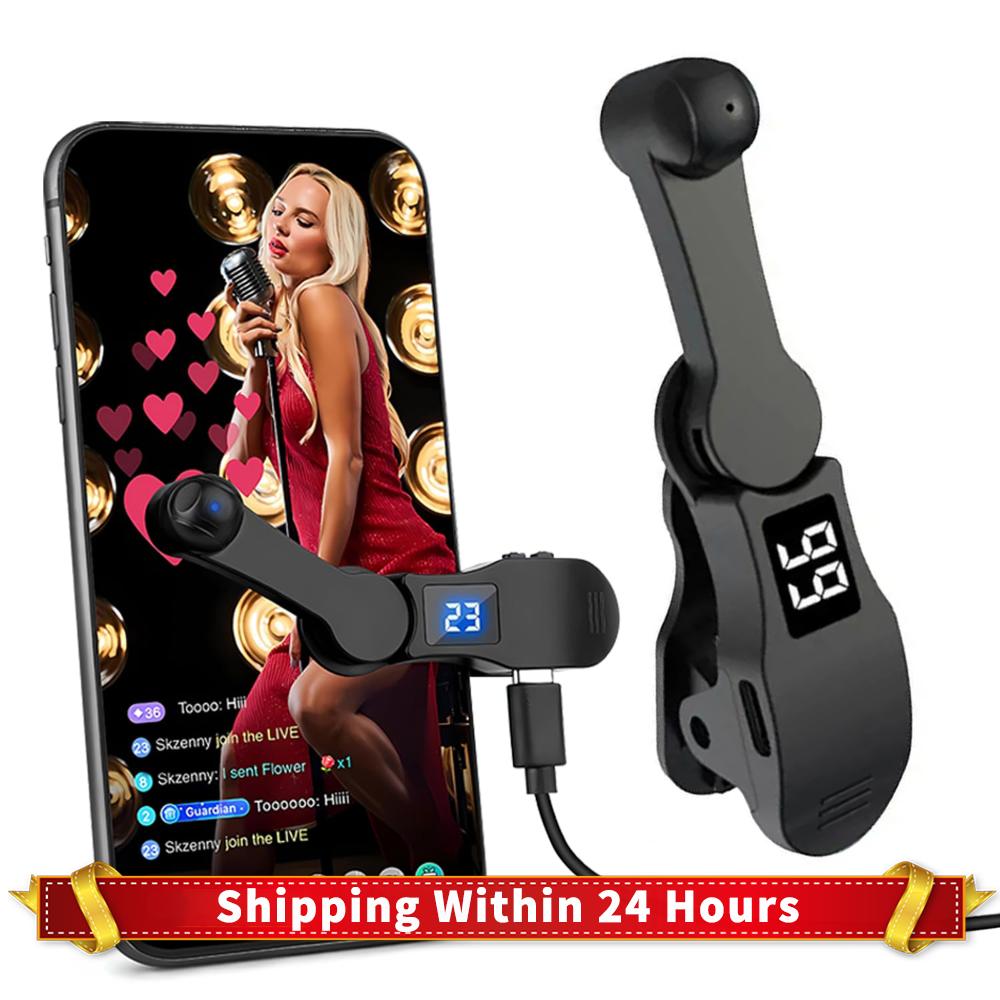 Digital Auto Screen Clicker USB Game Screen Touch Tapper 108 Gears Finger Clicking Simulator for Smart Phone Apps Video Live