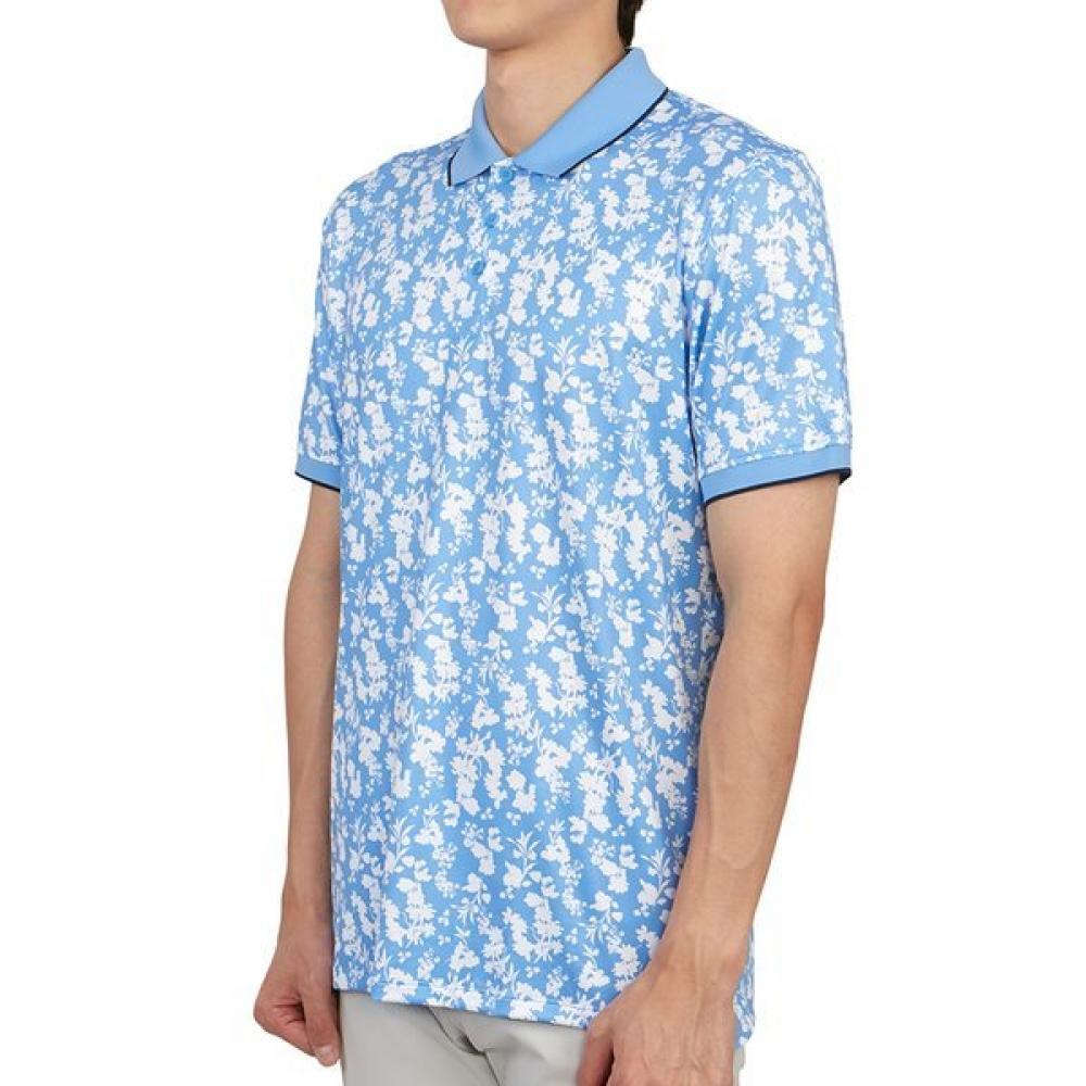 Zipore Golfwear Men S Collar ShorT Sleeve T ShirT g4mS23k061 Cielo